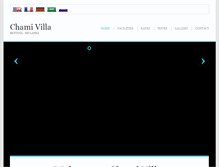 Tablet Screenshot of chamivillabentota.com